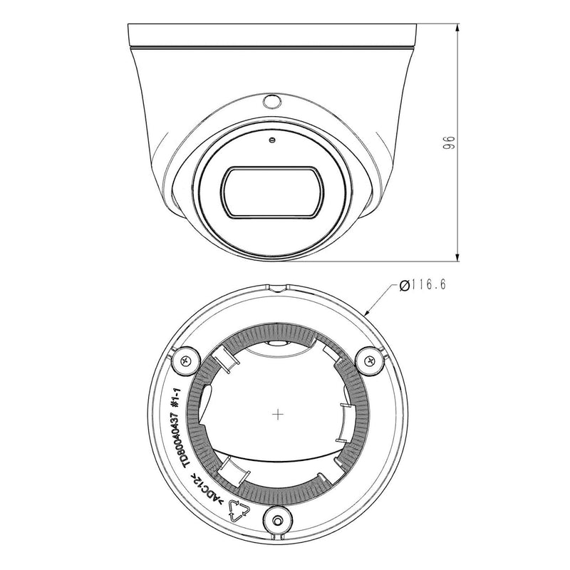 Grothe - Kamera für Überwachungssystem IP Dome-Kamera VK 1099/470 5MPX NEIUS