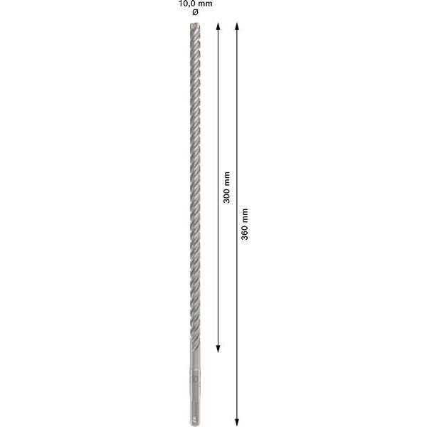 Bosch - Bohrer PRO SDS plus-5X 2608833802 Hammerbohrer 10 x