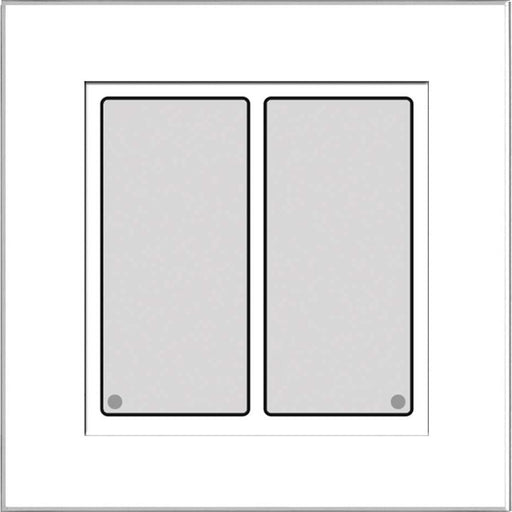 Issendorff - Bussystem-Tastsensor Glas-Tastenfeld LCN - GT2W f. I-Anschl.,ws, 2T. − 1 Stück