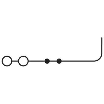 Phoenix Contact - Durchgangs-Reihenklemme Durchgangsklemme ST 2,5-TWIN/ 1P RD − 50 Stück