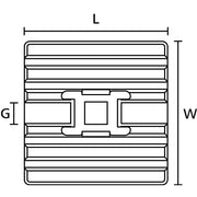 HellermannTyton - Befestigungssockel und -element für Kabelbinder Flexibler Klebesockel FMB4APT-A-PA66HS-BK schwarz 28x28mm − 100 Stück