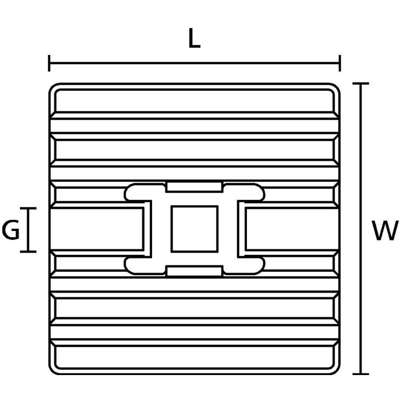 HellermannTyton - Befestigungssockel und -element für Kabelbinder Flexibler Klebesockel FMB4APT-A-PA66HS-BK schwarz 28x28mm − 100 Stück