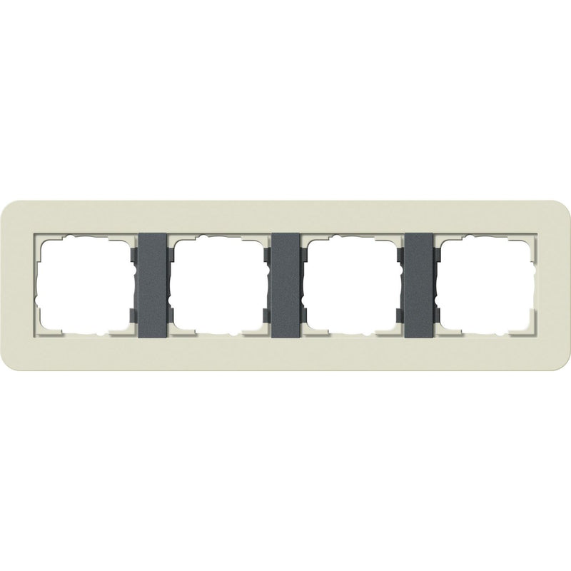 Gira - Abdeckrahmen 4fach 0214427 Sand/Anthrazit