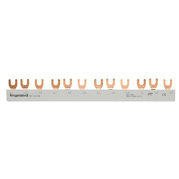 Legrand - Phasenschiene Gabelkammschiene Legrand 607035 12TE, 10 qmm