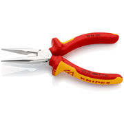 Knipex - Flachzange Flachrundzange 25 06 160 SB mit Schneide, 160mm