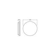 Ledvance - Decken-/Wandleuchte LED-Wand-u.Deckenleuchte SFFL.RDSEN330P19WCPS ML, MC, Sensor