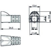 Telegärtner - Knickschutz Knickschutztülle 100001152 RAL 6018, d 7,0 mm − 100 Stück