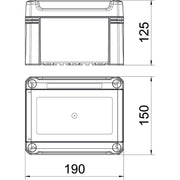 OBO Bettermann - Installationskleinverteiler Kleinverteiler SDB 03 PS für max. 3 TE