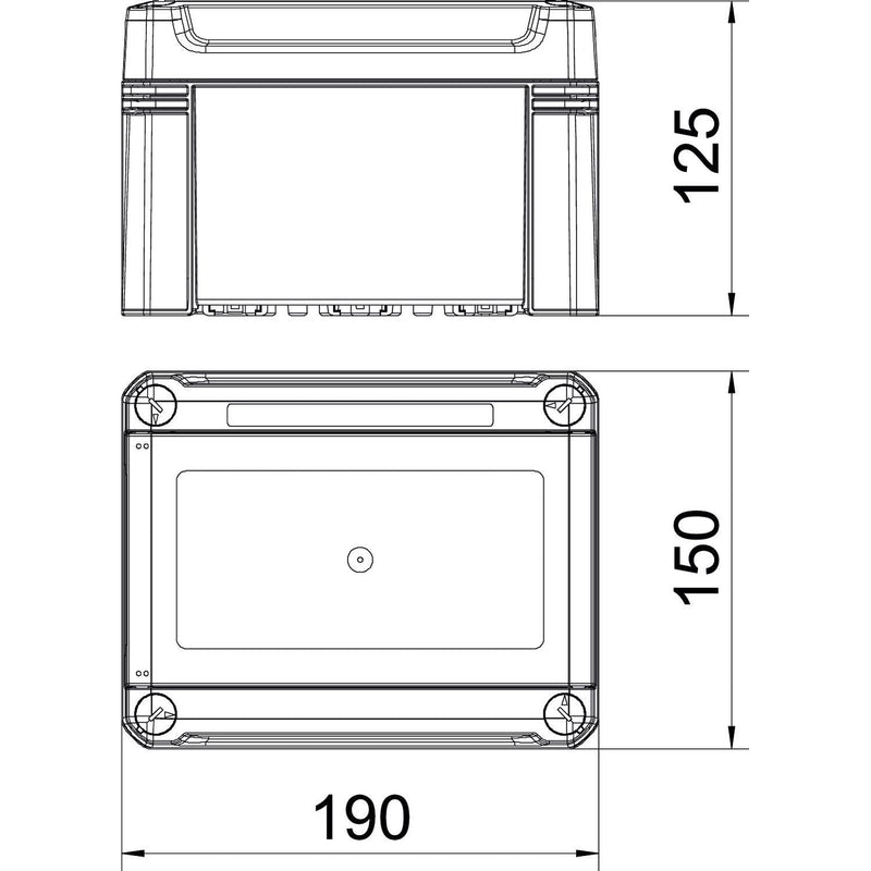 OBO Bettermann - Installationskleinverteiler Kleinverteiler SDB 03 PS für max. 3 TE