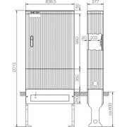 ABN - Leergehäuse Anschlusssäule SL207P FB3 BH7