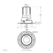 EVN Lichttechnik - Downlight/Strahler/Flutlicht LED-Einbauleuchte modular F02R14SM1830L38D Konfigurationstype