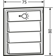 Renz Metallwaren - Funktionsmodul für Türkommunikation Komb.Klingel/Lichtmodul 97-9-85276 ws