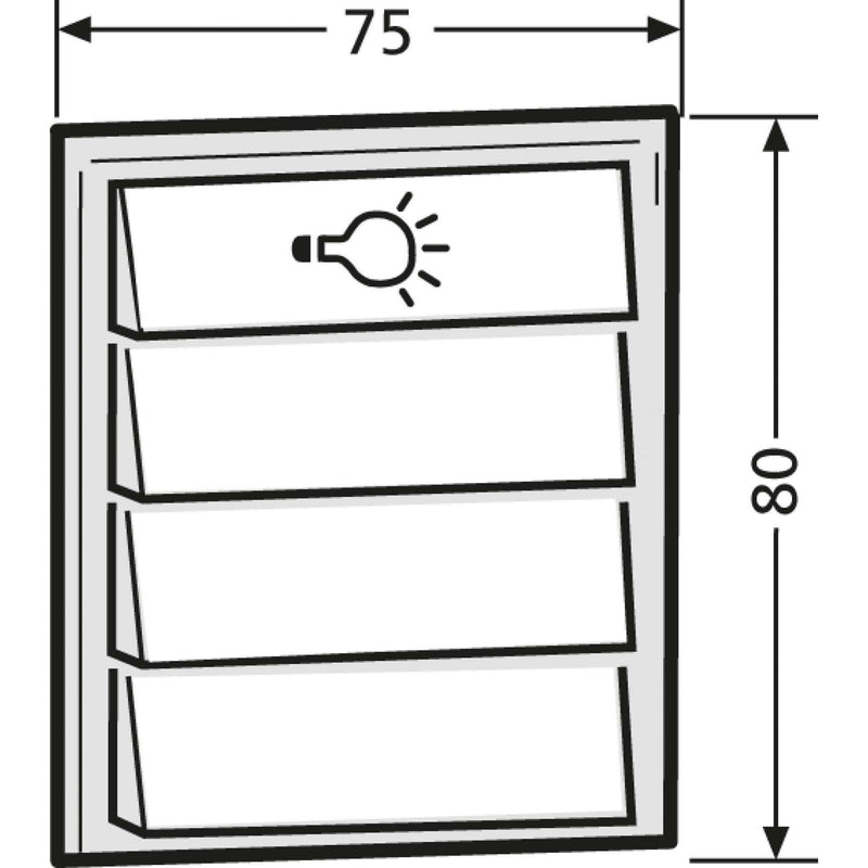 Renz Metallwaren - Funktionsmodul für Türkommunikation Komb.Klingel/Lichtmodul 97-9-85276 ws