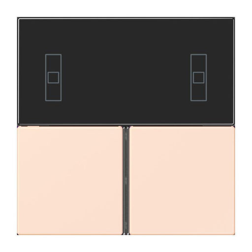 Jung - Abdeckung/Bedienelement für Installationsschalterprogramme Tastensatz 3fach LC 4093 TSA 226 orange pale