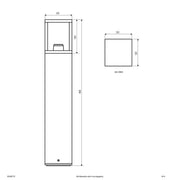 EVN Lichttechnik - Wegeleuchte Pollerleuchte WG652715 IP54