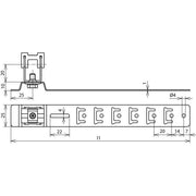 DEHN - Dachleitungshalter für Blitzschutz Dachleitungshalter DLH UG 8 H20 L205V2A UNIgrip NIRO