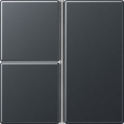 Jung - Abdeckung/Bedienelement für Installationsschalterprogramme Tastensatz 3fach A 403 TSA ANM kompl anthrazit matt