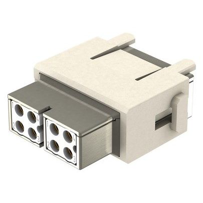 Harting - Kontakteinsatz für Rechtecksteckverbinder Han Megabit Modul, 09140083141 Einsatz 2x 4