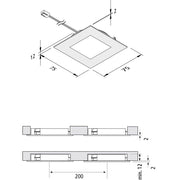 Hera - Downlight/Strahler/Flutlicht LED-Einbauleuchte 20203188003 edelstahloptik 4000K