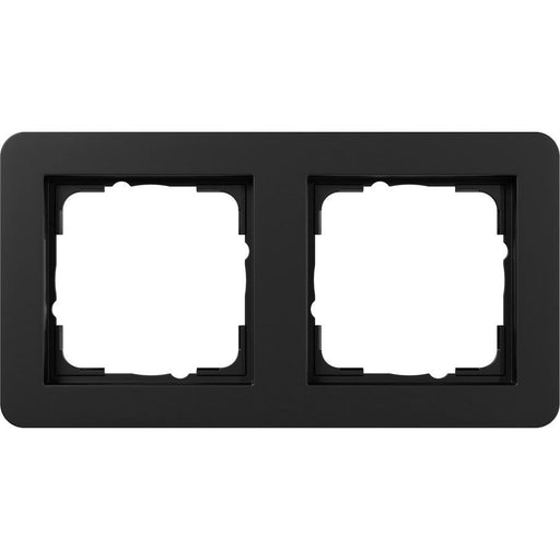 Gira - Abdeckrahmen 2fach 0212153 schwarz m