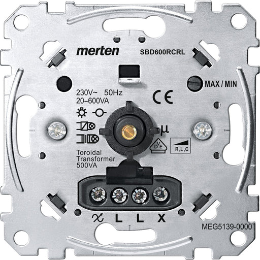 Merten - Dimmer Universal-Drehdimmer-Eins. MEG5139-0000 20-600 W/VA