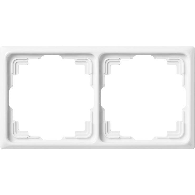 Jung - Abdeckrahmen Rahmen 2-fach aws CD 582 K WW waage/senkrecht