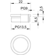 OBO Bettermann - Erweiterungs-/Reduzierring Reduktion 167 R MS PG13-9 − 50 Stück