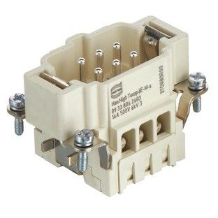 Harting - Kontakteinsatz für Rechtecksteckverbinder Steckverbinder-Einsatz 09338062603 HanHigh T6E-s Stift