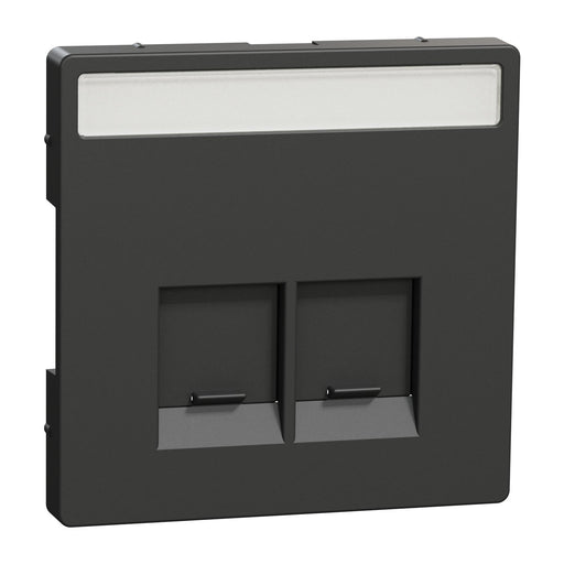 Merten - Einsatz/Abdeckung für Kommunikationstechnik Zentralplatte 2f.anth MEG4574-6034 Electric-Connector