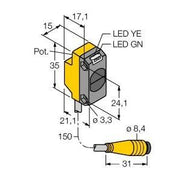 Turck - Lichttaster energetisch Opto Sensor QS18VP6WQ Lichttaster