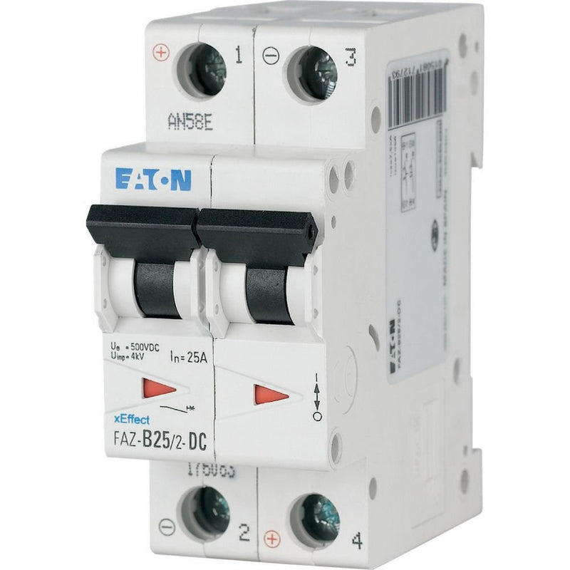 Eaton - Leitungsschutzschalter 2p. FAZ-B2/2-DC 2A Charakt.: B, DC