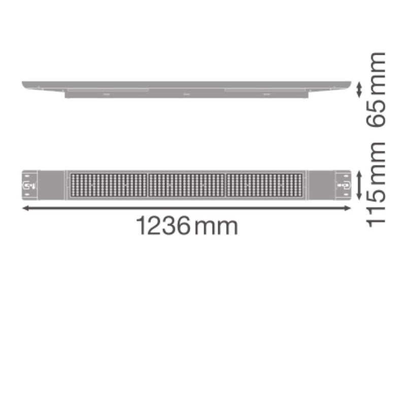 Ledvance - Decken-/Wandleuchte LED-Leuchte LBFLEX1200DP42W840VW 840, DALI