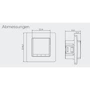 Eberle Controls - Raumthermostat/Uhrenthermostat UP-Thermostat FITnp 3Rw / blau