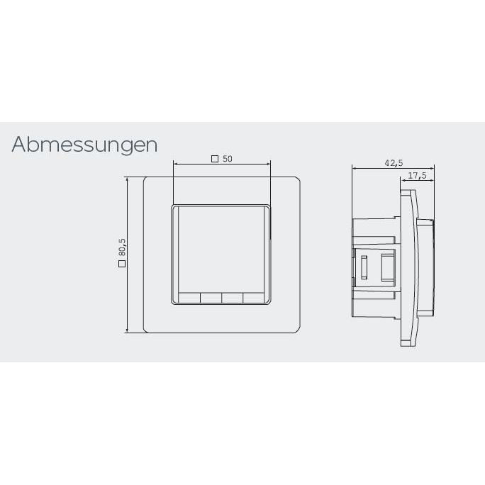Eberle Controls - Raumthermostat/Uhrenthermostat UP-Thermostat FITnp 3Rw / blau
