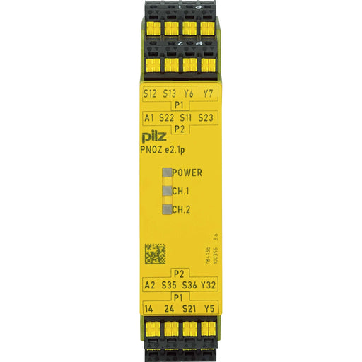 Pilz - Zweihandschaltgerät Zweihandsicherheitsrelais PNOZ e2.1p C #784136 24VDC 2so