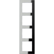 Jung - Abdeckrahmen Glasrahmen 4-fach si/vers AC 584 GL SI waage/senkrecht