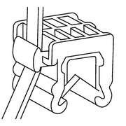 HellermannTyton - Kabelbinder Befestigungsbinder T50ROSEC23-MC5-BK-D1 − 500 Stück