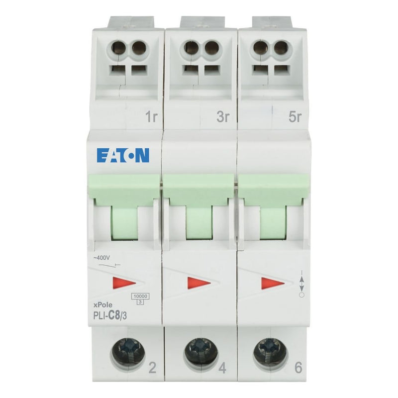 Eaton - Leitungsschutzschalter PLI-C8/3 C 8A, 3p Steckkl