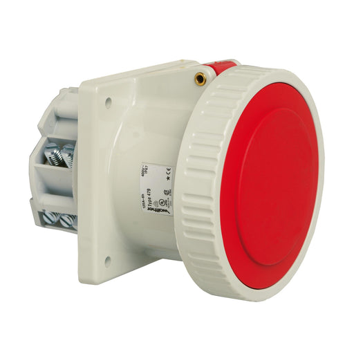 Walther Werke - CEE-Anbausteckdose (IEC 60309) Anbaudose gerade 125A 479504 5P 110V 4h IP67