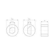 Jacob - Dichtring, flach Dichtringe WJ-DM 25/ASI/2 M25 /FÜR ASI/2 − 50 Stück
