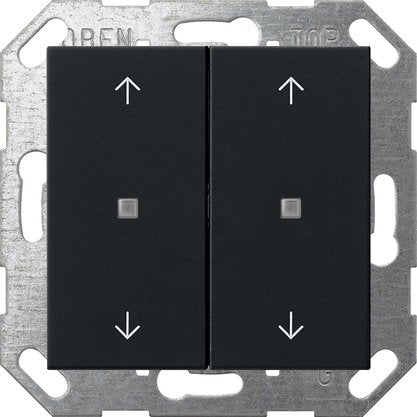 Gira - Bussystem-Tastwippe Taster Wippe 5174005 KNX, 2f, Schwarz