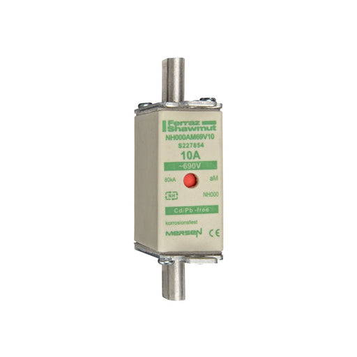 Mersen - Messersicherung NH-Sicherungseinsatz SF NH000AM69V16 Gr.000 aM 16A/690VKM − 3 Stück