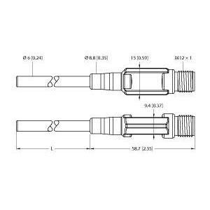 Turck - Temperaturmessumformer Temperaturerfassung TTM-206A #9910624 m. Stromausgang
