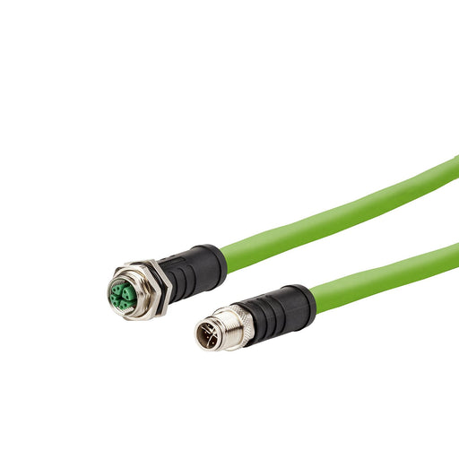 Metz Connect - Patchkabel Kupfer Industrie IndustrialEthernet Leitung 142M7X12010 X-kodiert, 1m, M12