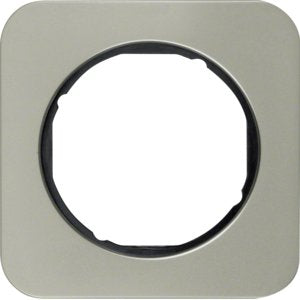 Berker - Abdeckrahmen Rahmen Eds/sw 10112104 1fach, rund