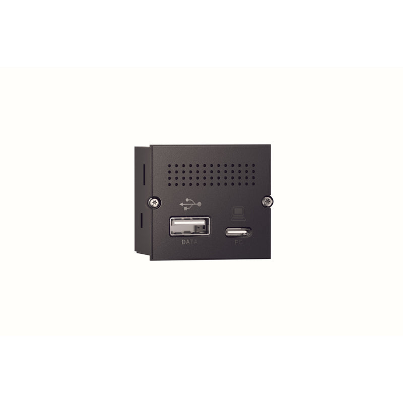 Bachmann - Einsatz/Abdeckung für Kommunikationstechnik CM Mini Port Replicator 917.229 USB Type C 3.1