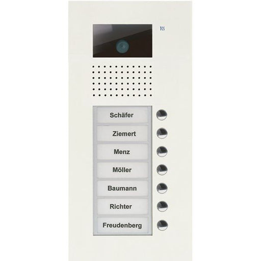 TCS Tür Control - Türstation für Türkommunikation Video color Außenstation V AVU14070-0019 PUK 7 Tasten 1-spalt