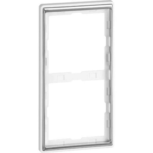 Peha - Abdeckrahmen Rahmen 2-fach rws/chr D 95.572.02.60 waage/senkrecht