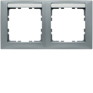 Berker - Abdeckrahmen Rahmen 2fach alu lack 10229959