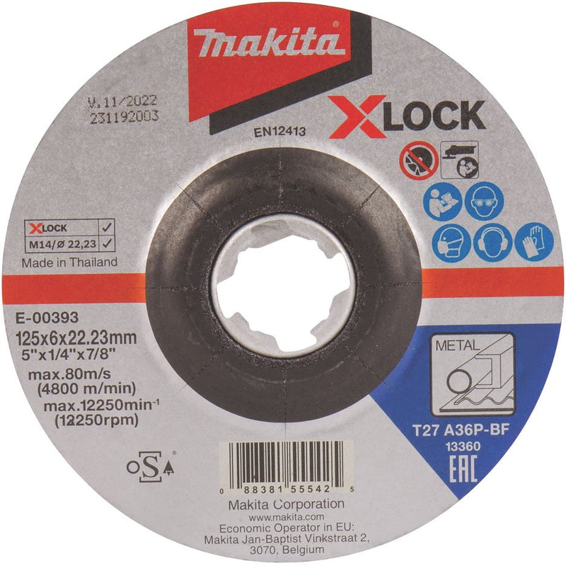 Makita - Trenn-/Schleifscheibe Schruppscheibe E-00393 125x6mm Stahl